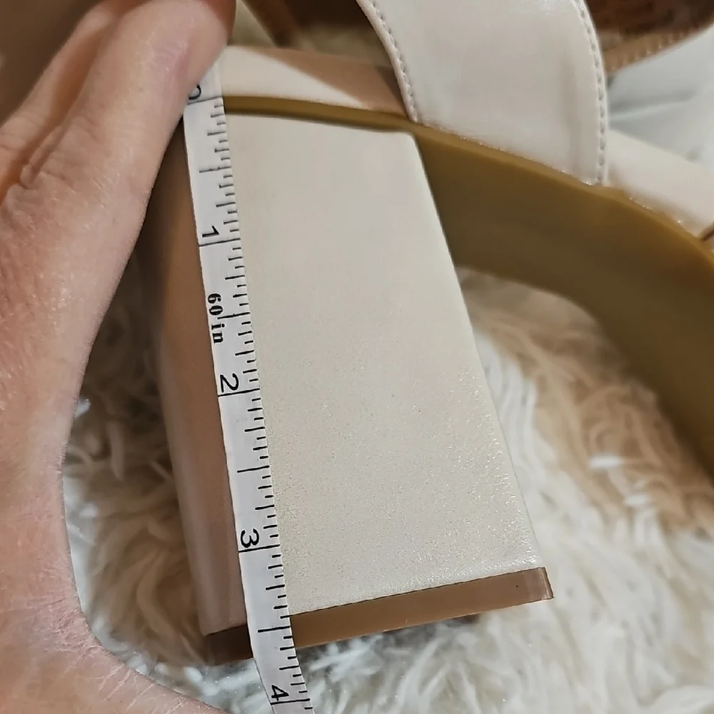 Journee Collection Beige Platform Sandals